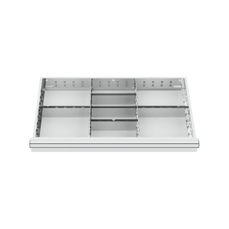 STIER Schubladeneinteilung Metalleinteilung BLH 100/125 mm Innenmaß 800x450 mm 8