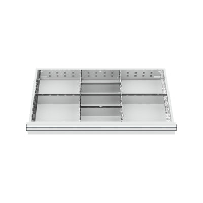 STIER Schubladeneinteilung Metalleinteilung BLH 100/125 mm Innenmaß 800x450 mm 8