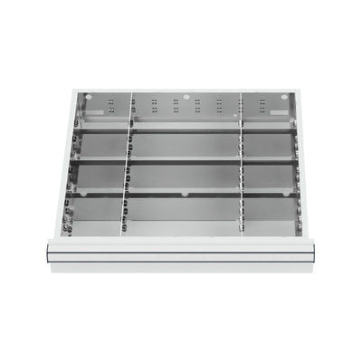STIER Schubladeneinteilung Metalleinteilung BLH 150/175 mm Innenmaß 500x450 mm