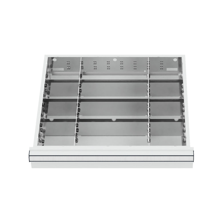 STIER Schubladeneinteilung Metalleinteilung BLH 150/175 mm Innenmaß 500x450 mm