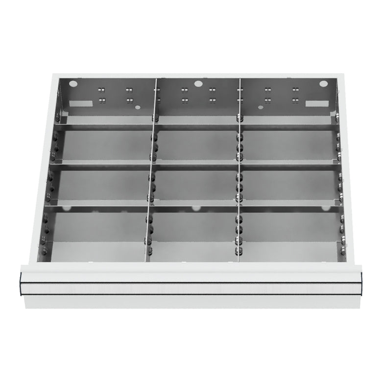 STIER Schubladeneinteilung Metalleinteilung BLH 150/175 mm Innenmaß 500x450 mm