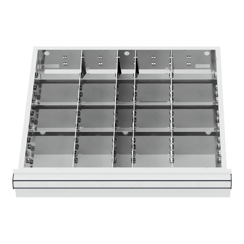 STIER Schubladeneinteilung Metalleinteilung BLH 150/175 mm Innenmaß 500x450 mm
