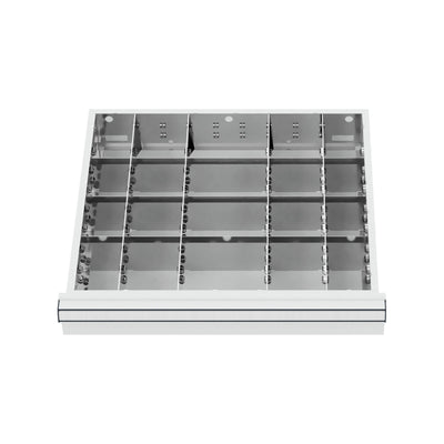 STIER drawer divider metal divider BLH 150/175 mm internal dimensions 500x450 mm