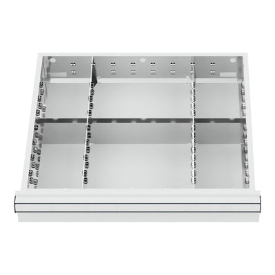 STIER Schubladeneinteilung Metalleinteilung BLH 150/175 mm Innenmaß 500x450 mm 6