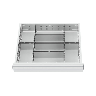 STIER Schubladeneinteilung Metalleinteilung BLH 150/175 mm Innenmaß 500x450 mm 8