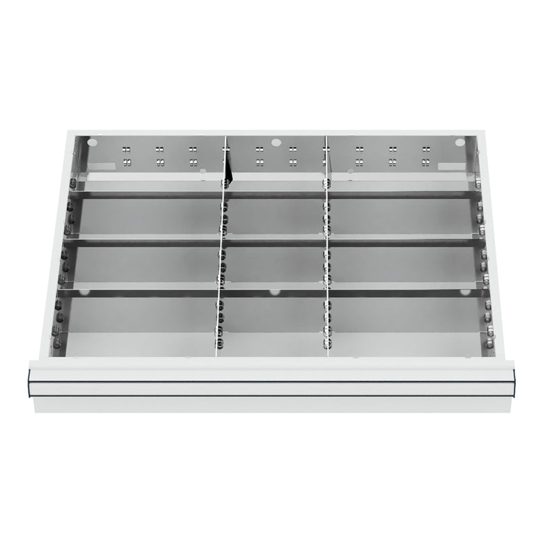 STIER Schubladeneinteilung Metalleinteilung BLH 150/175 mm Innenmaß 600x450 mm