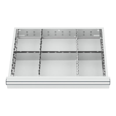 STIER Schubladeneinteilung Metalleinteilung BLH 150/175 mm Innenmaß 600x450 mm 6