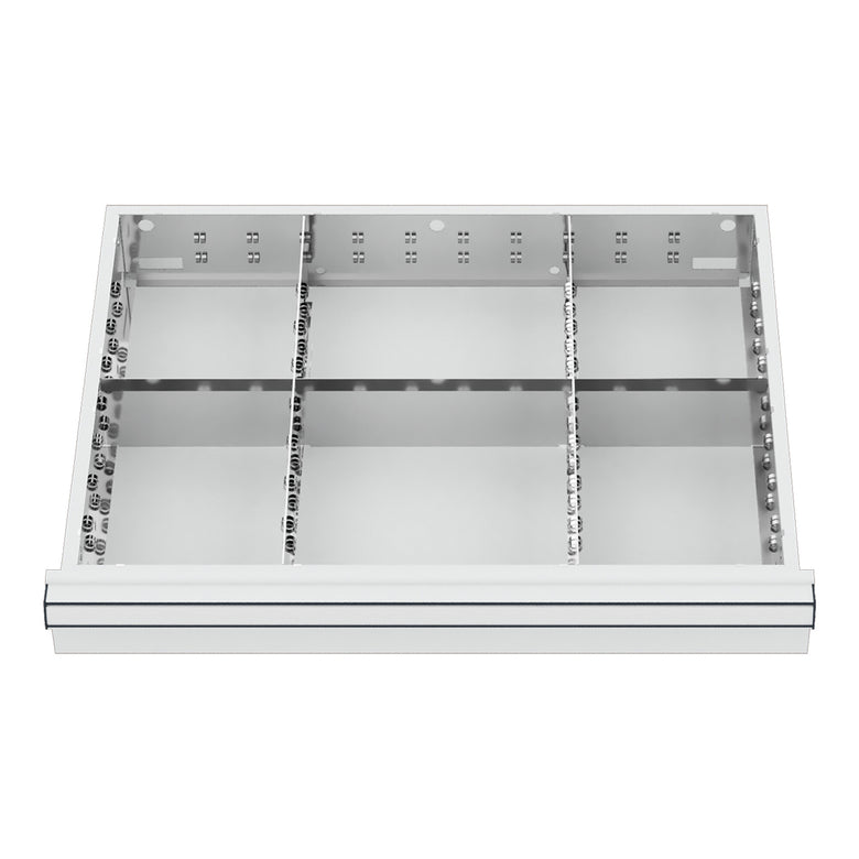 STIER Schubladeneinteilung Metalleinteilung BLH 150/175 mm Innenmaß 600x450 mm 6