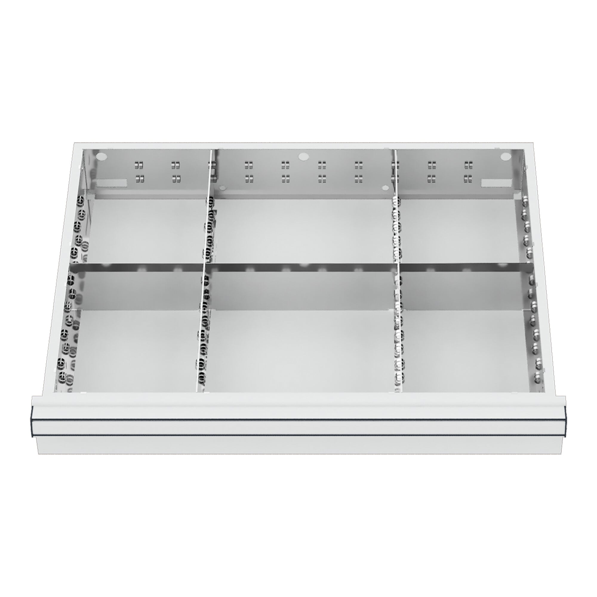 STIER Schubladeneinteilung Metalleinteilung BLH 150/175 mm Innenmaß 600x450 mm 6