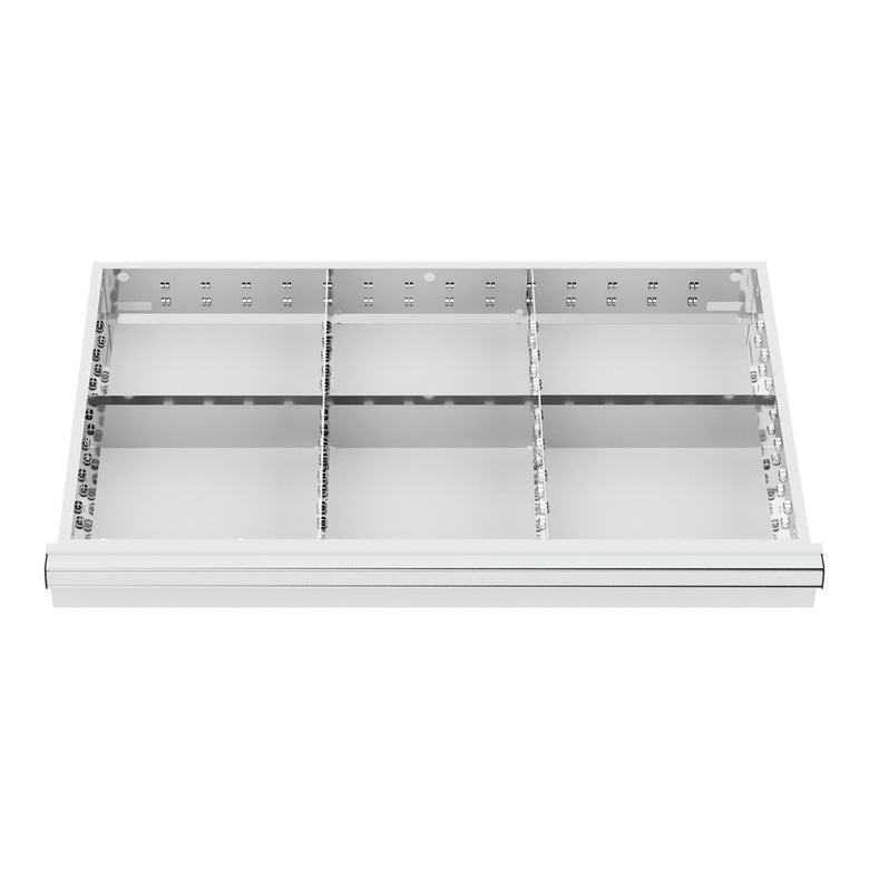 STIER Schubladeneinteilung Metalleinteilung BLH 150/175 mm Innenmaß 800x450 mm 6