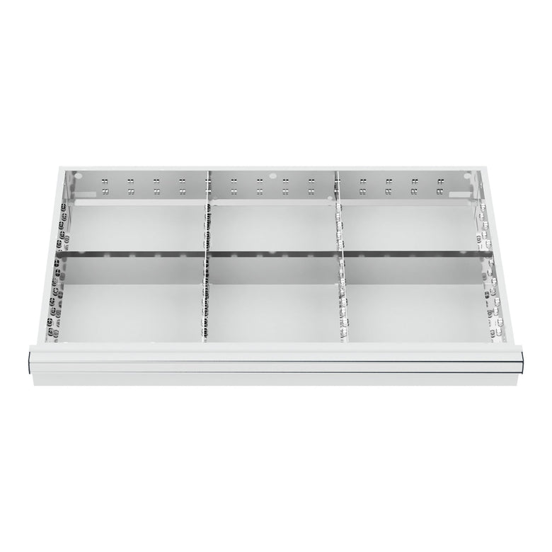 STIER Schubladeneinteilung Metalleinteilung BLH 150/175 mm Innenmaß 800x450 mm 6