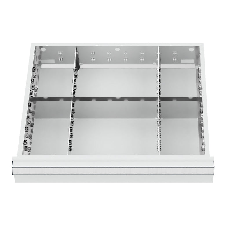 STIER Schubladeneinteilung Metalleinteilung BLH 200-300 mm Innenmaß 500x450 mm 6