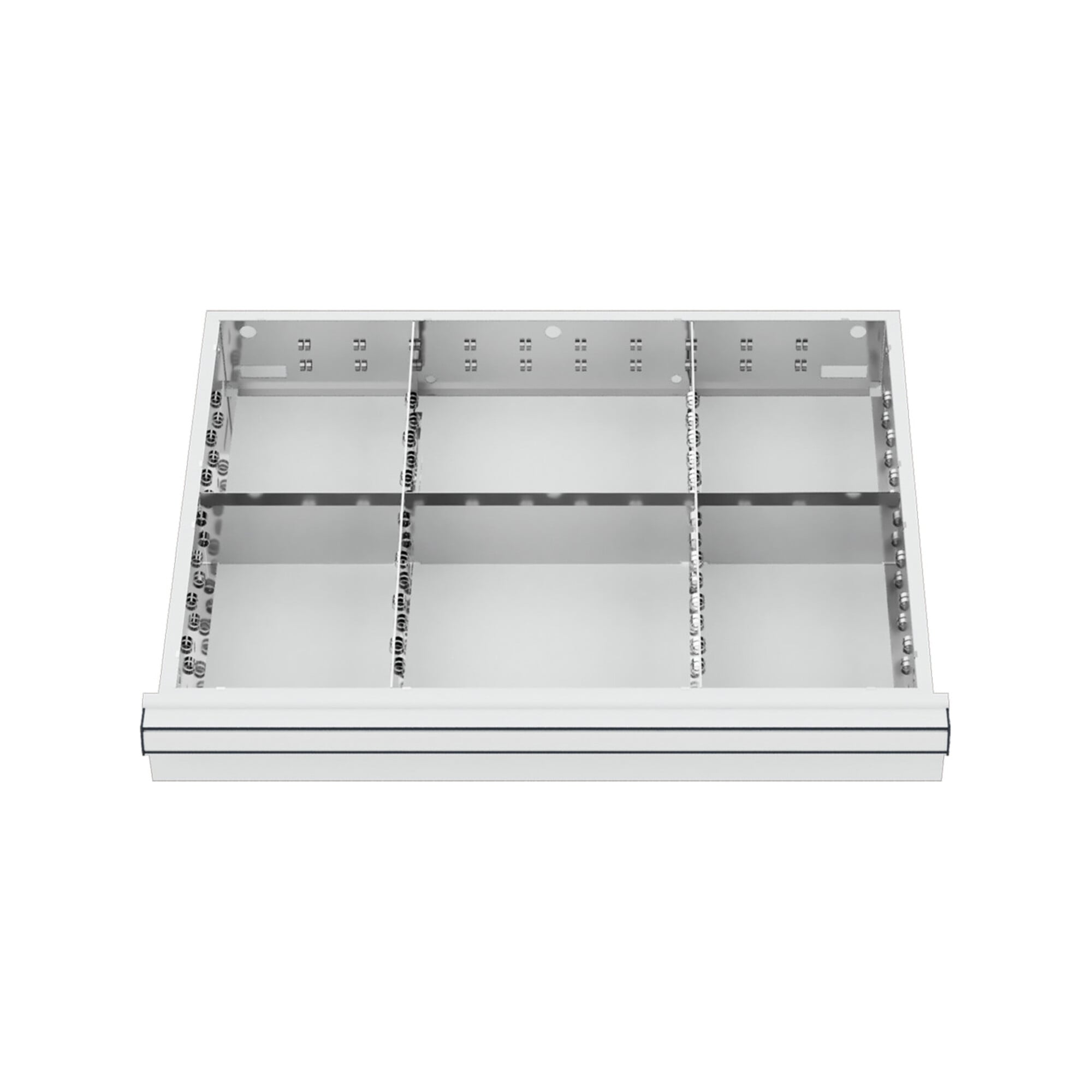 STIER Schubladeneinteilung Metalleinteilung BLH 200-300 mm Innenmaß 600x450 mm 6