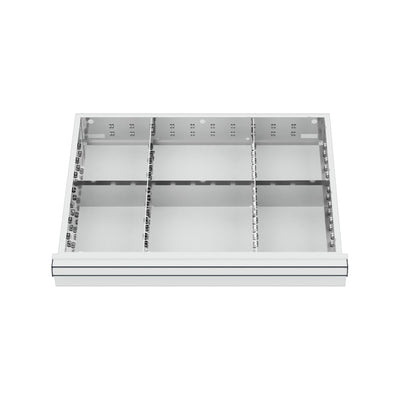 STIER Schubladeneinteilung Metalleinteilung BLH 200-300 mm Innenmaß 600x450 mm 6