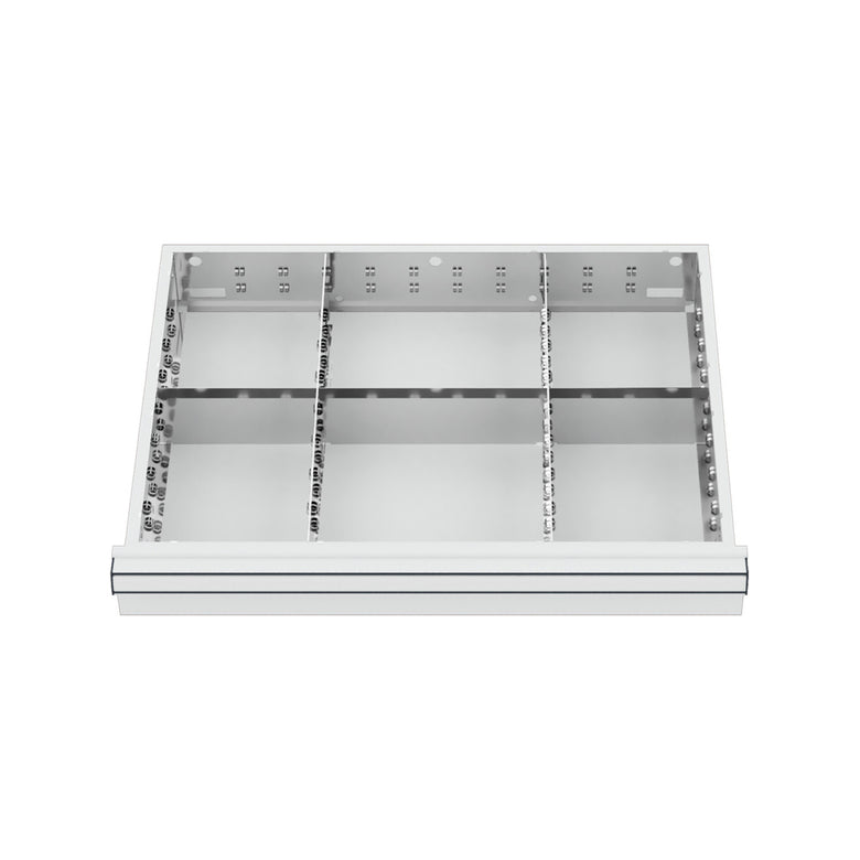 STIER Schubladeneinteilung Metalleinteilung BLH 200-300 mm Innenmaß 600x450 mm 6