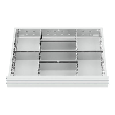 STIER Schubladeneinteilung Metalleinteilung BLH 200-300 mm Innenmaß 600x450 mm 8