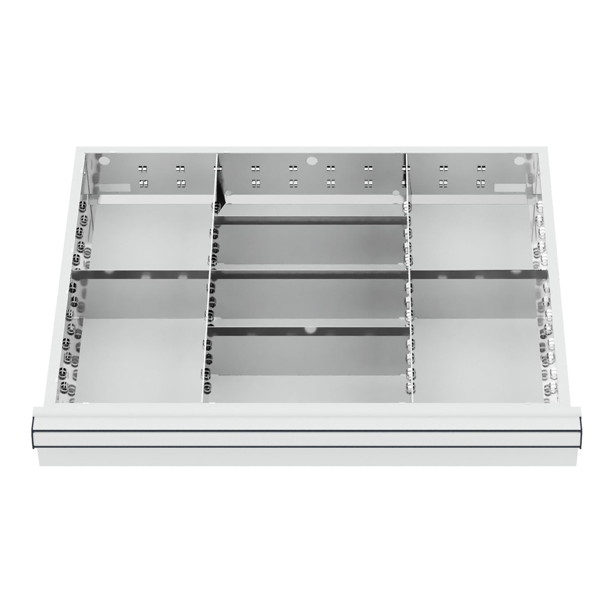 STIER Schubladeneinteilung Metalleinteilung BLH 200-300 mm Innenmaß 600x450 mm 8