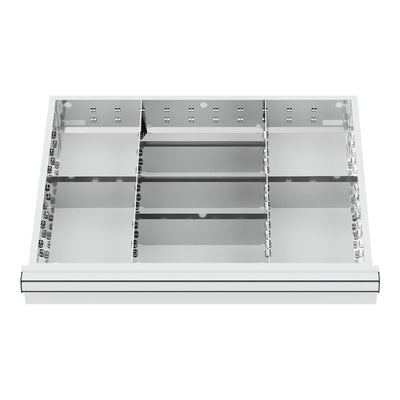 STIER Schubladeneinteilung Metalleinteilung BLH 200-300 mm Innenmaß 600x450 mm 8