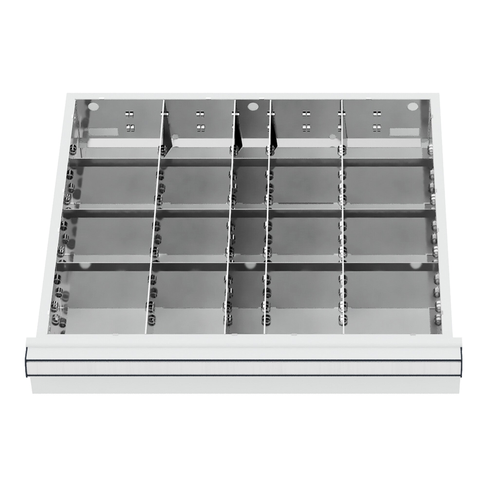 STIER Schubladeneinteilung Metalleinteilung BLH 75 mm Innenmaß 500x450 mm 20