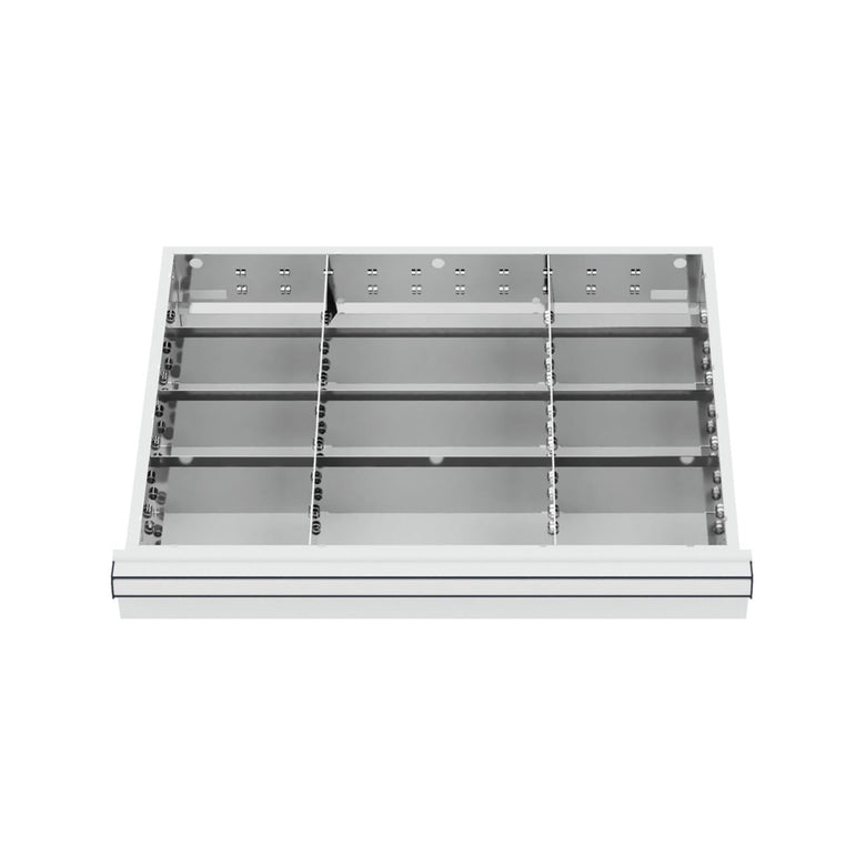 STIER Schubladeneinteilung Metalleinteilung BLH 75 mm Innenmaß 600x450 mm 12