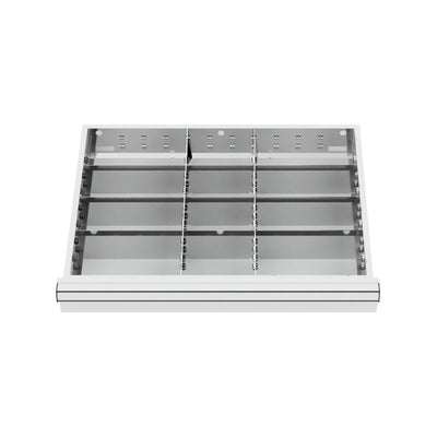 STIER Schubladeneinteilung Metalleinteilung BLH 75 mm Innenmaß 600x450 mm 12