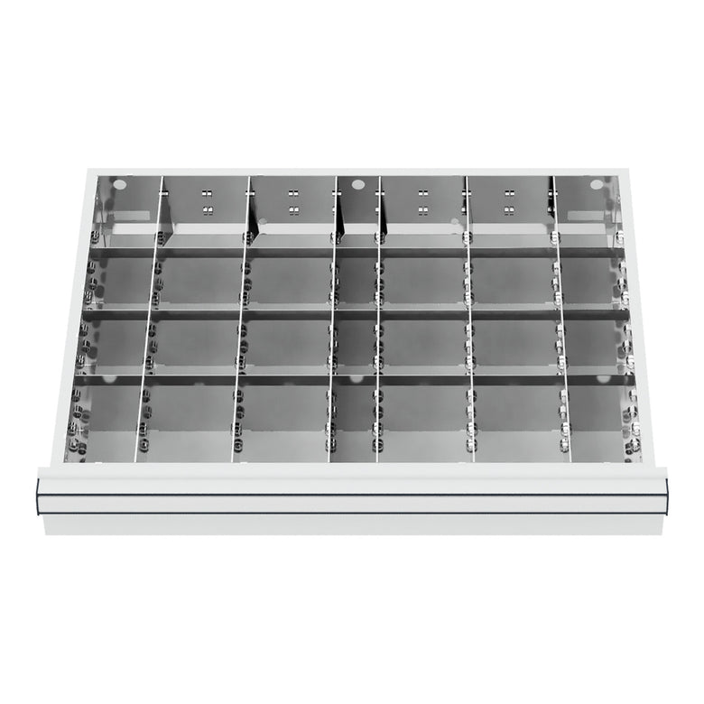 STIER Schubladeneinteilung Metalleinteilung BLH 75 mm Innenmaß 600x450 mm 24