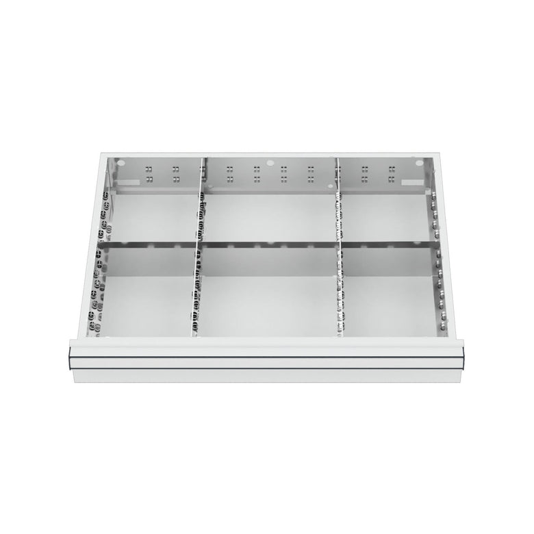 STIER Schubladeneinteilung Metalleinteilung BLH 75 mm Innenmaß 600x450 mm 6