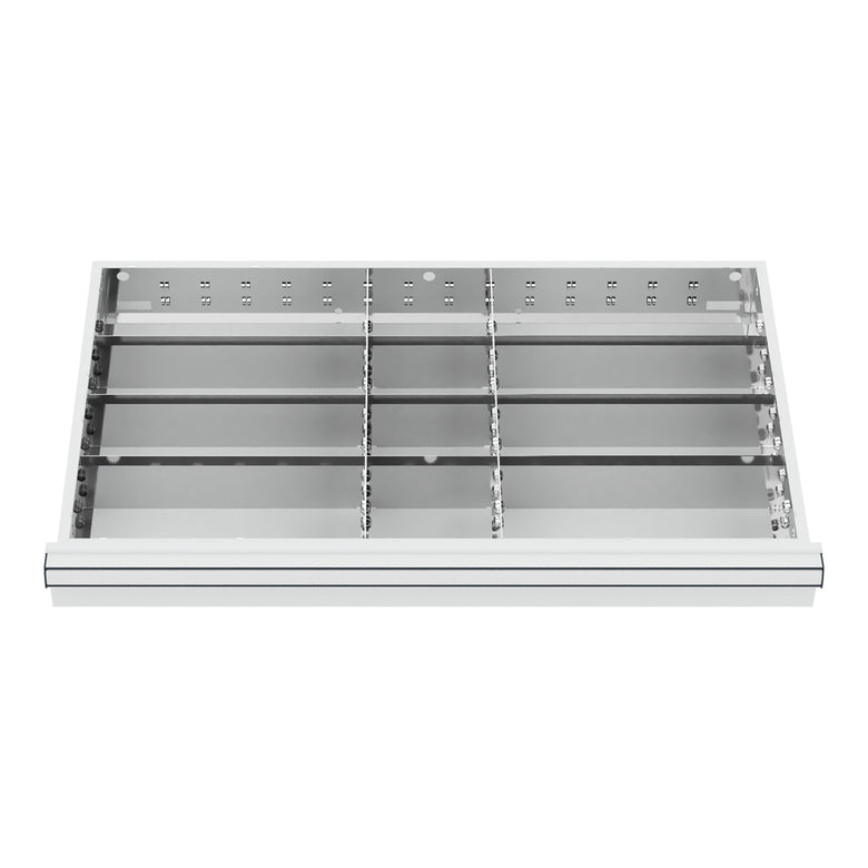 STIER Schubladeneinteilung Metalleinteilung BLH 75 mm Innenmaß 800x450 mm 12