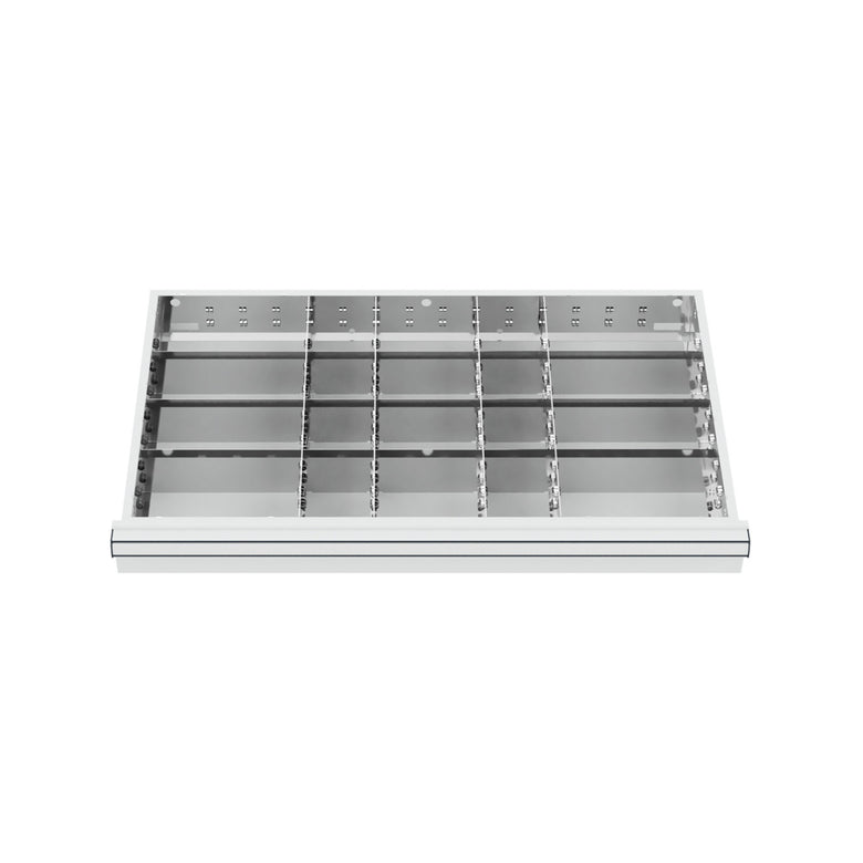 STIER Schubladeneinteilung Metalleinteilung BLH 75 mm Innenmaß 800x450 mm 20