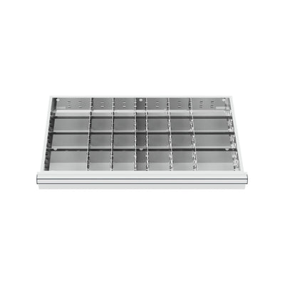 STIER Schubladeneinteilung Metalleinteilung BLH 75 mm Innenmaß 800x450 mm 28