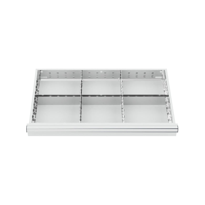 STIER Schubladeneinteilung Metalleinteilung BLH 75 mm Innenmaß 800x450 mm 6