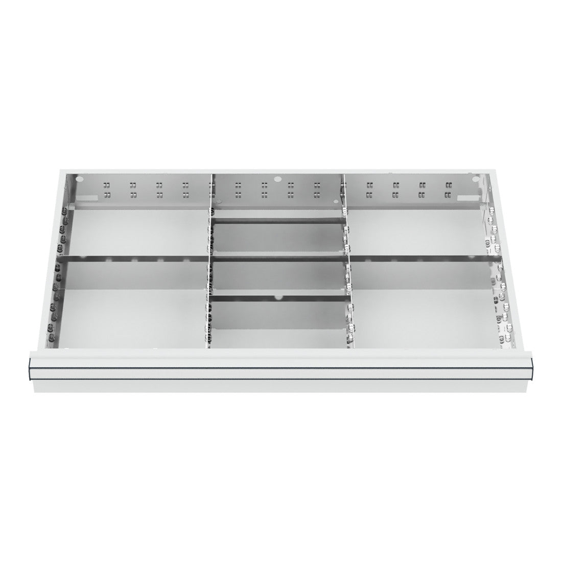 STIER Schubladeneinteilung Metalleinteilung BLH 75 mm Innenmaß 800x450 mm 8