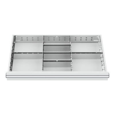 STIER Schubladeneinteilung Metalleinteilung BLH 75 mm Innenmaß 800x450 mm 8