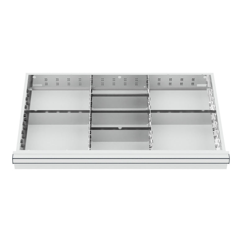 STIER Schubladeneinteilung Metalleinteilung BLH 75 mm Innenmaß 800x450 mm 8