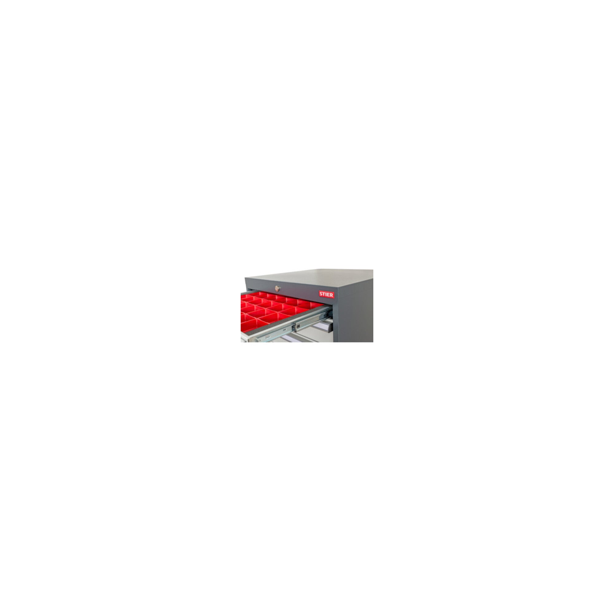 STIER drawer dividers for small parts boxes BLH 50 mm internal dimensions 500x450 mm 18 KTK