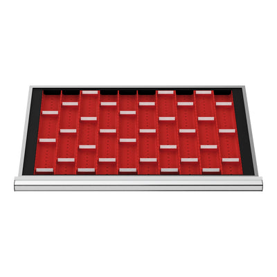 STIER drawer divider, recessed panels BLH 50 mm, internal dimensions 800x450 mm, 15 MP with