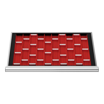 STIER Schubladeneinteilung Muldenplatten BLH 50 mm Innenmaß 800x450 mm 15 MP mit