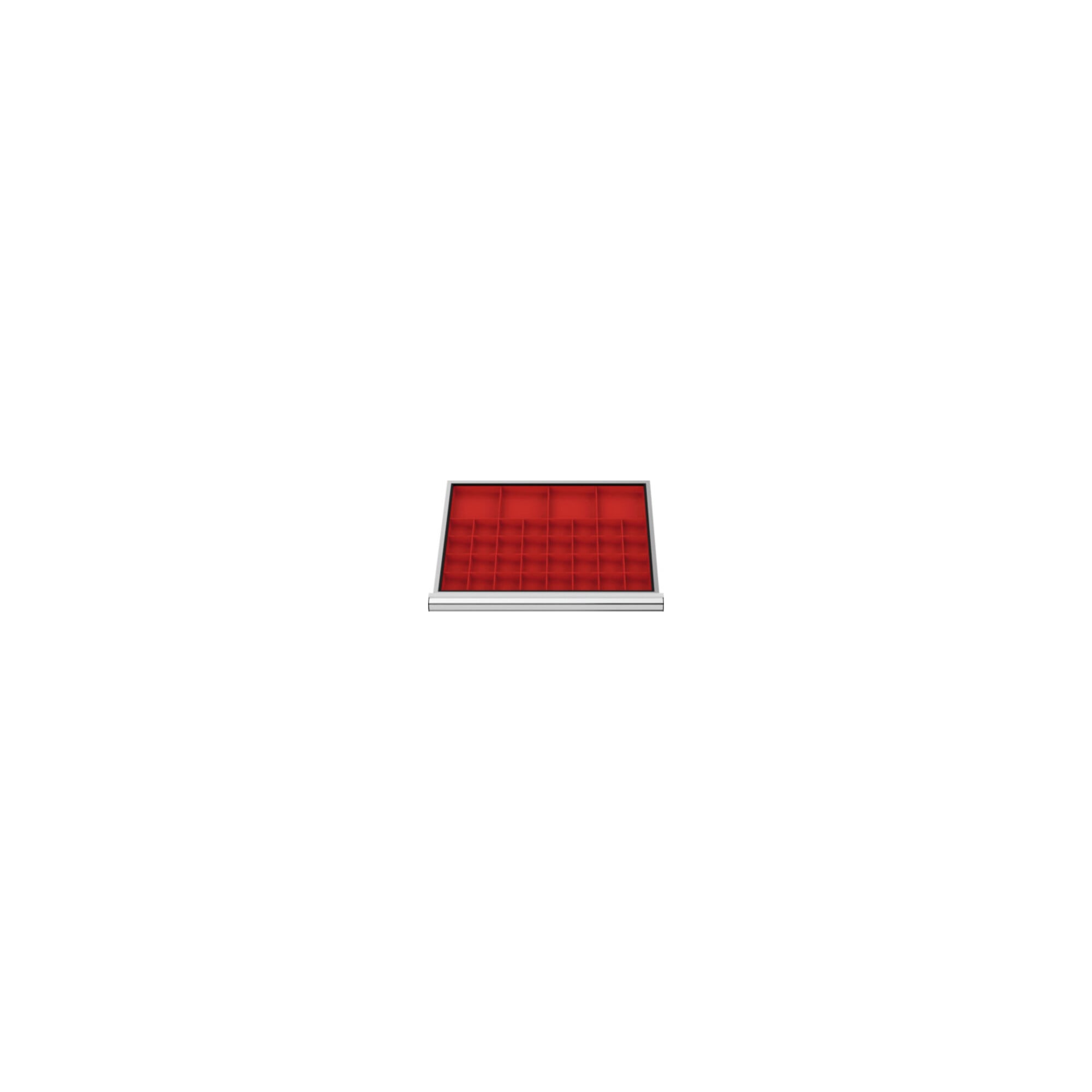 STIER Schubladenschrank mit 7 Schubladen BxTxH 700x575x1020 mm inkl. Einteilungsset