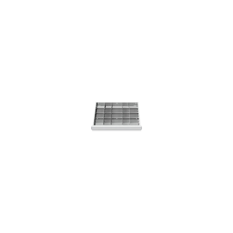 STIER Schubladenschrank mit 7 Schubladen BxTxH 700x575x1020 mm inkl. Einteilungsset