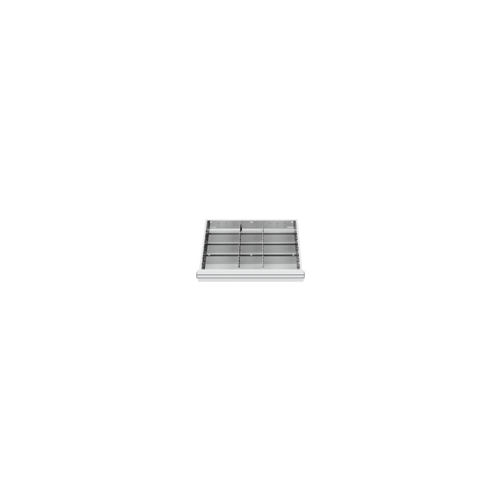 STIER Schubladenschrank mit 7 Schubladen BxTxH 700x575x1020 mm inkl. Einteilungsset