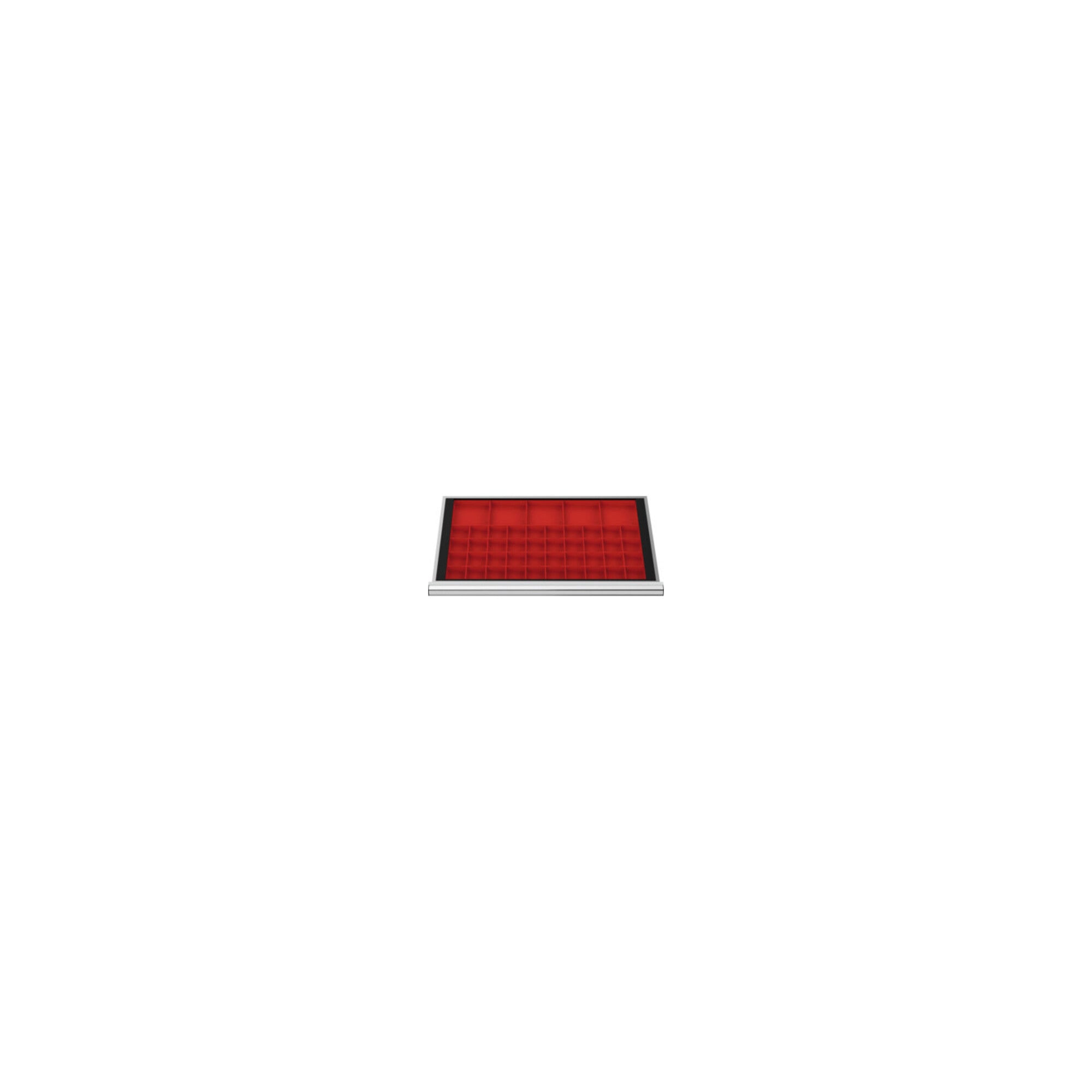 STIER Schubladenschrank mit 7 Schubladen BxTxH 700x575x1020 mm inkl. Einteilungsset