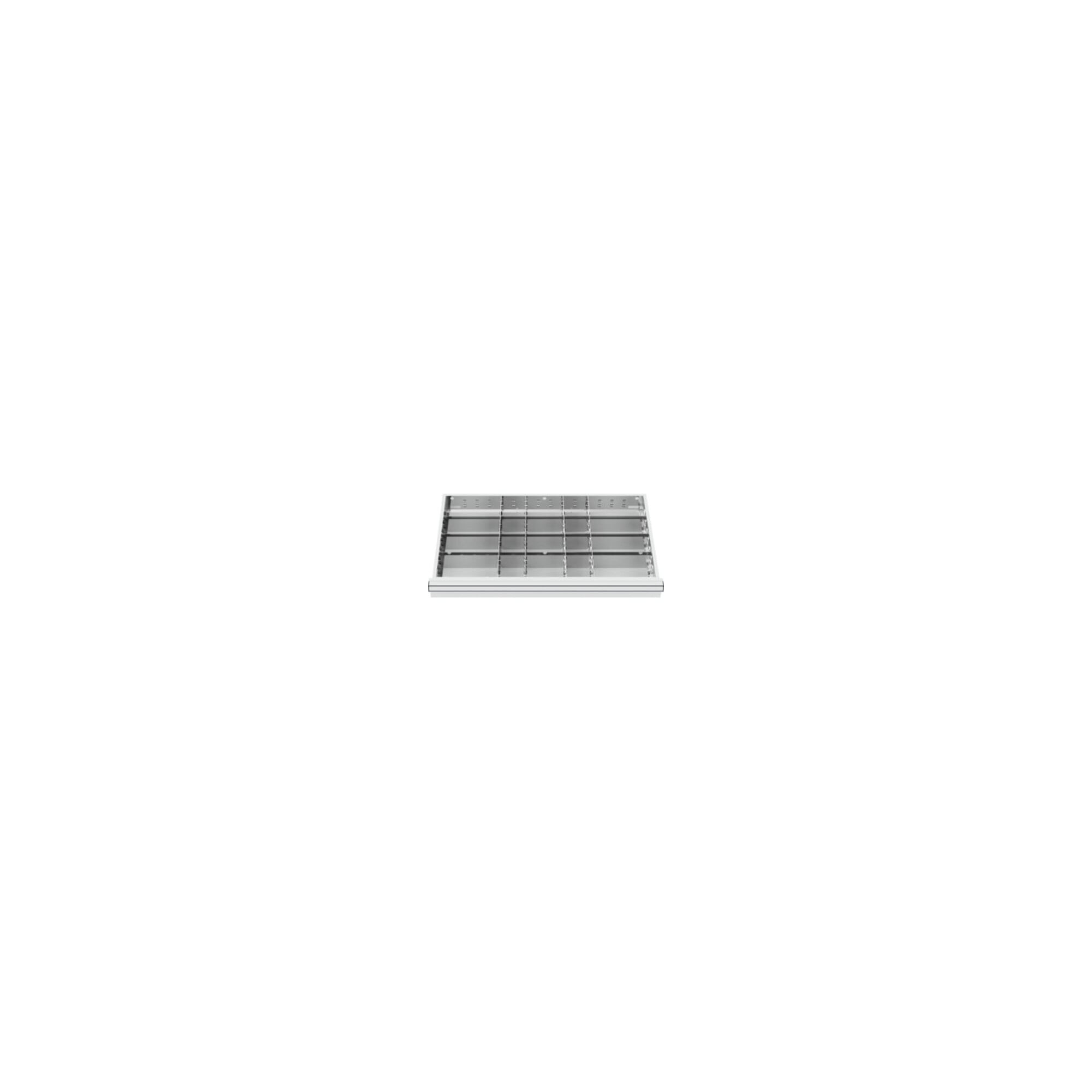 STIER Schubladenschrank mit 7 Schubladen BxTxH 700x575x1020 mm inkl. Einteilungsset