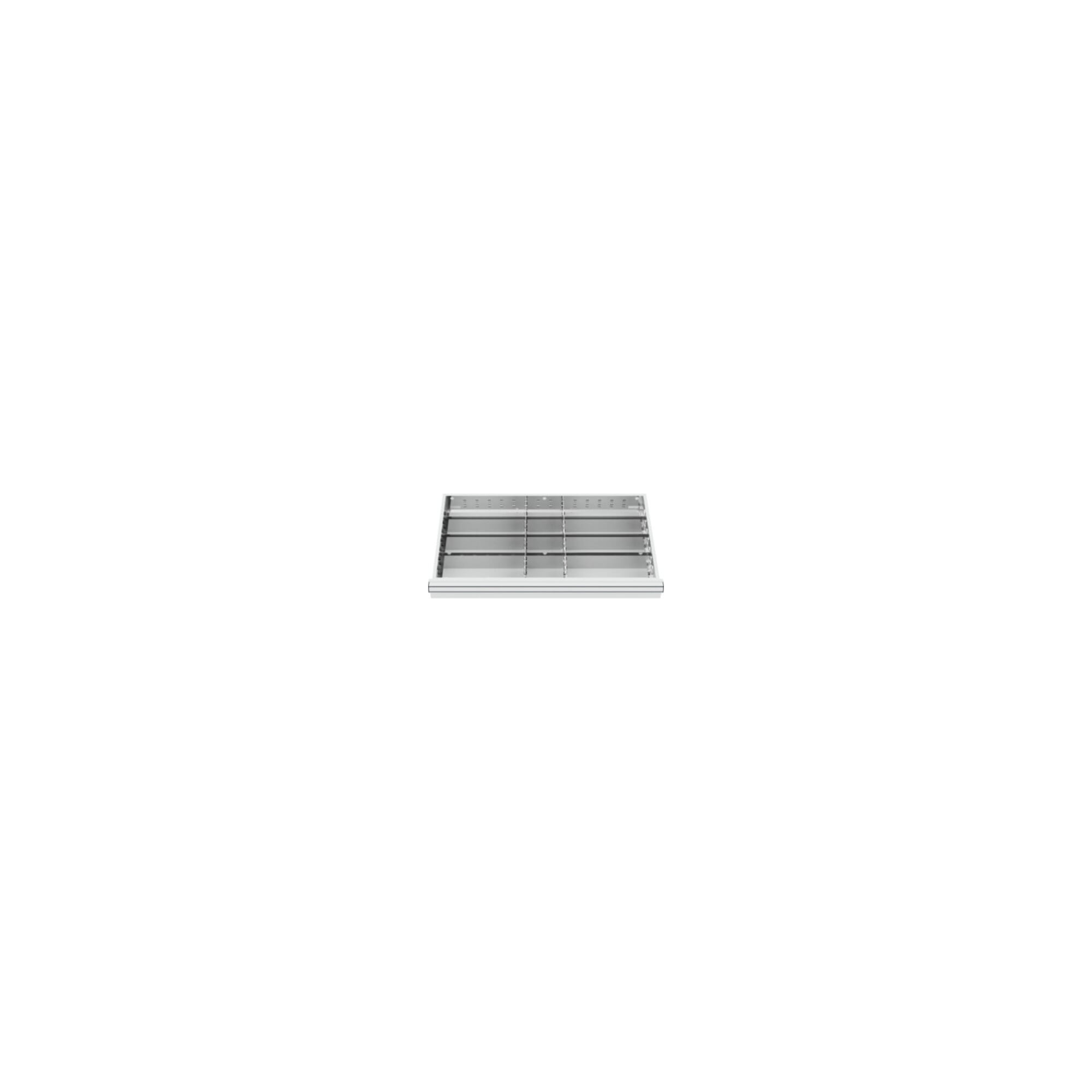 STIER Schubladenschrank mit 7 Schubladen BxTxH 700x575x1020 mm inkl. Einteilungsset