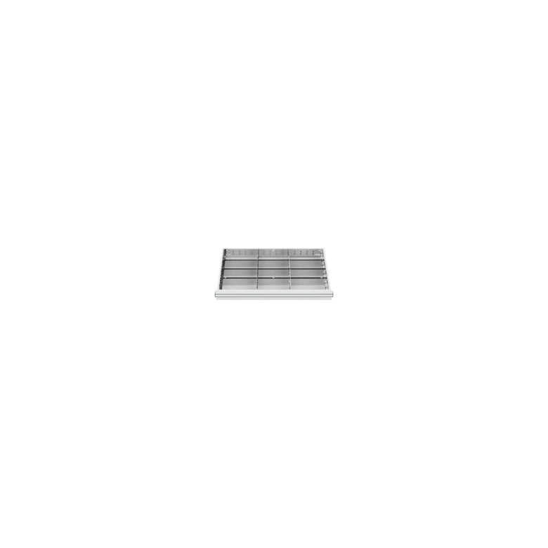 STIER Schubladenschrank mit 7 Schubladen BxTxH 700x575x1020 mm inkl. Einteilungsset