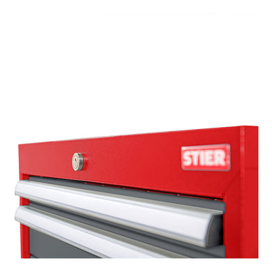 STIER drawer cabinet with 9 drawers WxDxH 900x575x1020 mm RAL 3020 / RAL