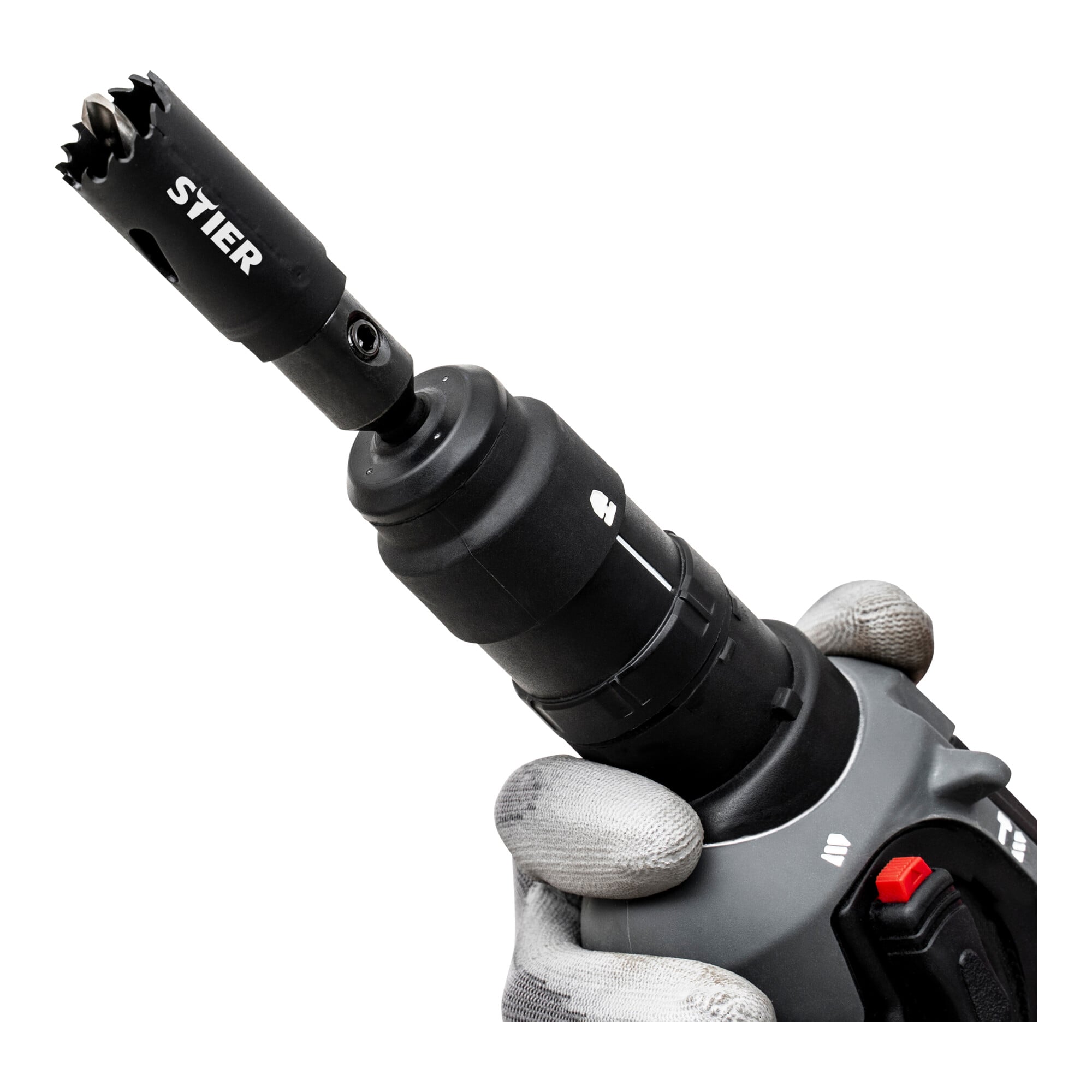 STIER SDS Plus Adapter 1/2" 20 UNF für Lochsägen 14-32 mm inkl. Inbusschlüssel