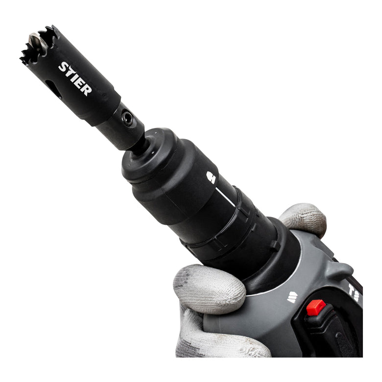 STIER SDS Plus Adapter 1/2" 20 UNF für Lochsägen 14-32 mm inkl. Inbusschlüssel