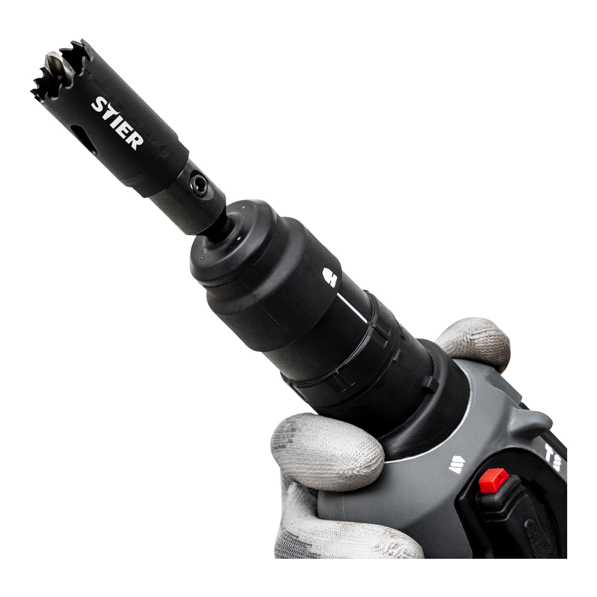 STIER SDS Plus Adapter 1/2" 20 UNF für Lochsägen 14-32 mm inkl. Inbusschlüssel