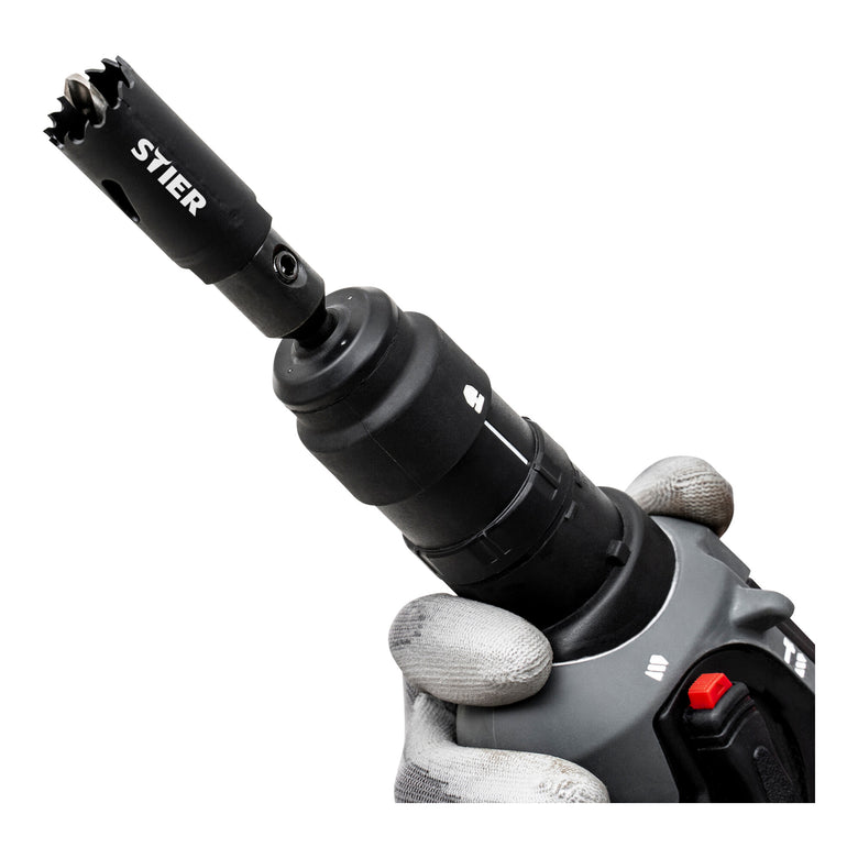 STIER SDS Plus Adapter 1/2" 20 UNF für Lochsägen 14-32 mm inkl. Inbusschlüssel