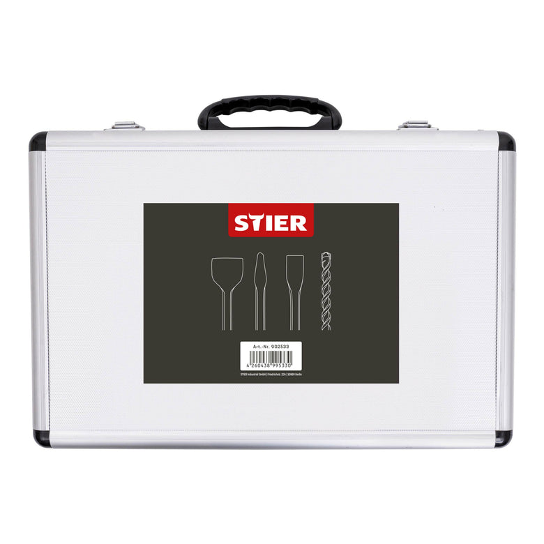 STIER SDS-Plus drill and chisel set, 17 pieces